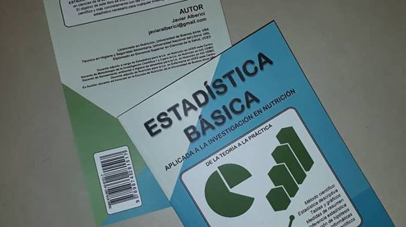 Nuevo libro de estadística para nutricionistas