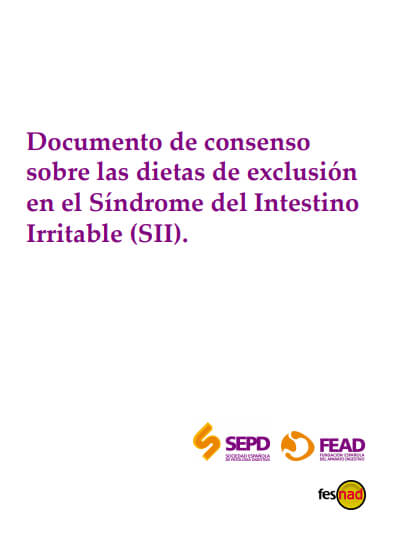 Documento de consenso sobre las dietas de exclusión en el Síndrome del Intestino Irritable (SII)