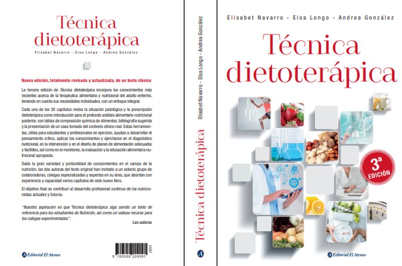 Lanzan la 3° Edición del libro Técnica Dietoterápica