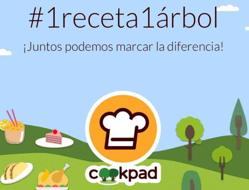 Cookpad lanzó una campaña para reforestar con el nombre #1receta1arbol