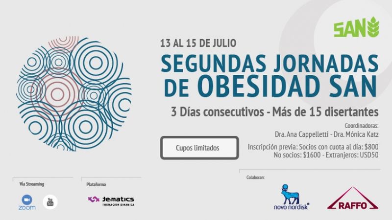 Argentina: La Sociedad Argentina de Nutrición realiza las 2° Jornadas de Obesidad