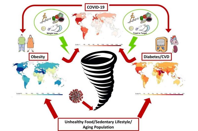 Interconexión entre pandemias: obesidad, deterioro de la salud metabólica y Covid-19