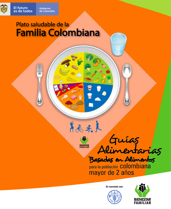 Guías Alimentarias Basadas en Alimentos para la población colombiana.