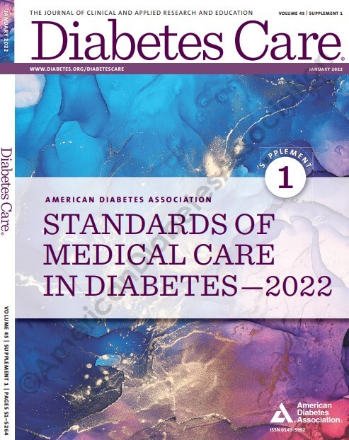Standards of Medical Care in Diabetes - 2022 