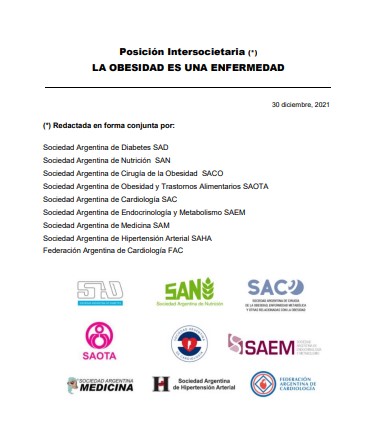 Posición Intersocietaria- La Obesidad es una Enfermedad