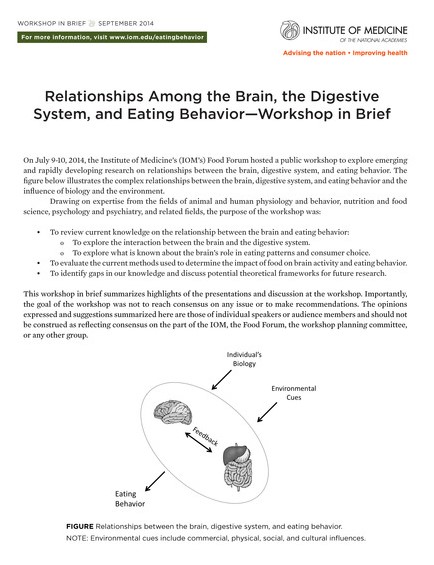 Relationships Among the Brain, the Digestive System, and Eating Behavior