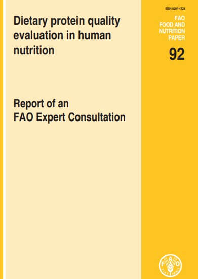 Dietary protein quality evaluation in human nutrition