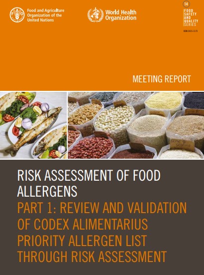 Risk Assessment of Food Allergens. Part 1: Review and validation of Codex Alimentarius priority allergen list through risk assessment