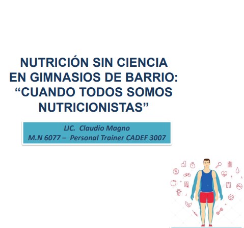 Nutrición sin ciencia en gimnasios de barrio: “Cuando todos somos nutricionistas”