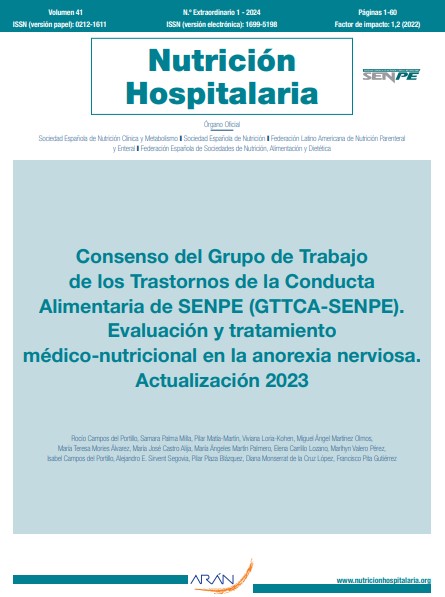 Consenso del GTTCA-SENPE. Evaluación y tratamiento médico-nutricional en la anorexia nerviosa. Actualización 2023