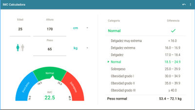 Programa de control de peso en pediatria
